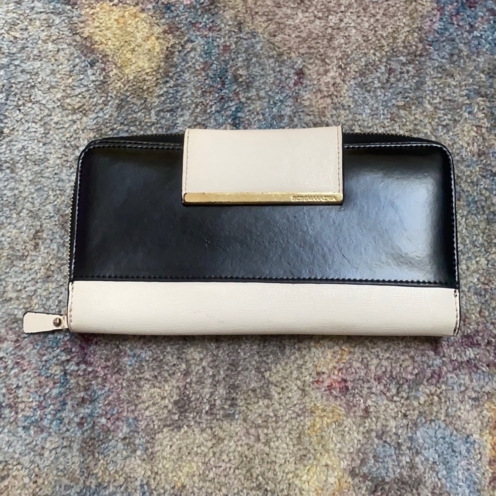 BCBG Max Azria Sadie oversized wallet & travel document / passport or clutch